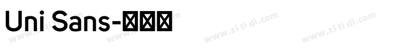 Uni Sans字体转换